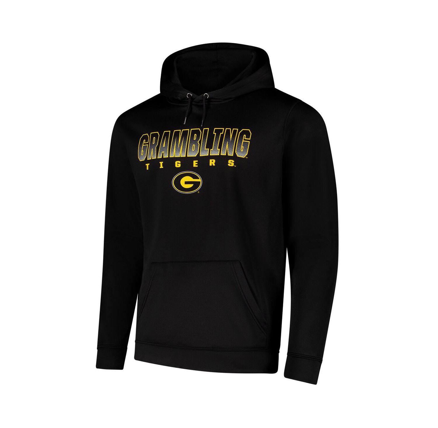 Men's Black Grambling Tigers Blackout 3.0 Pullover Hoodie