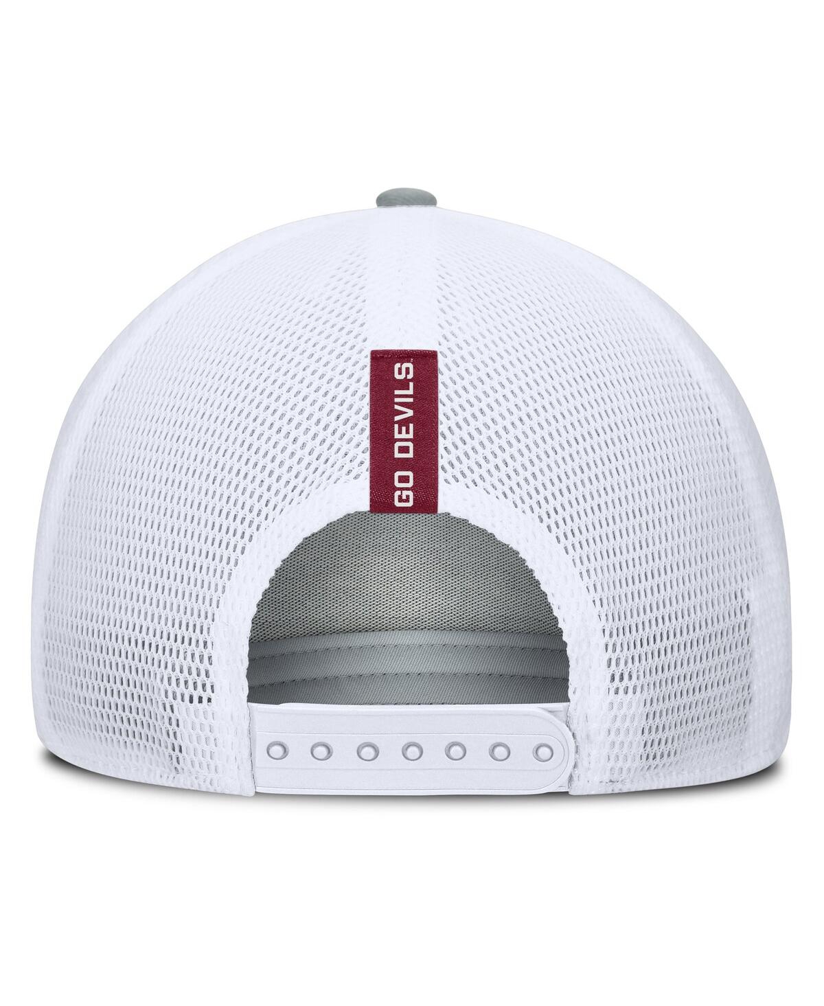 Fanatics Men's Heather Gray/maroon Arizona State Sun Devils Profile Trucker Adjustable Hat In Heather Gray,maroon