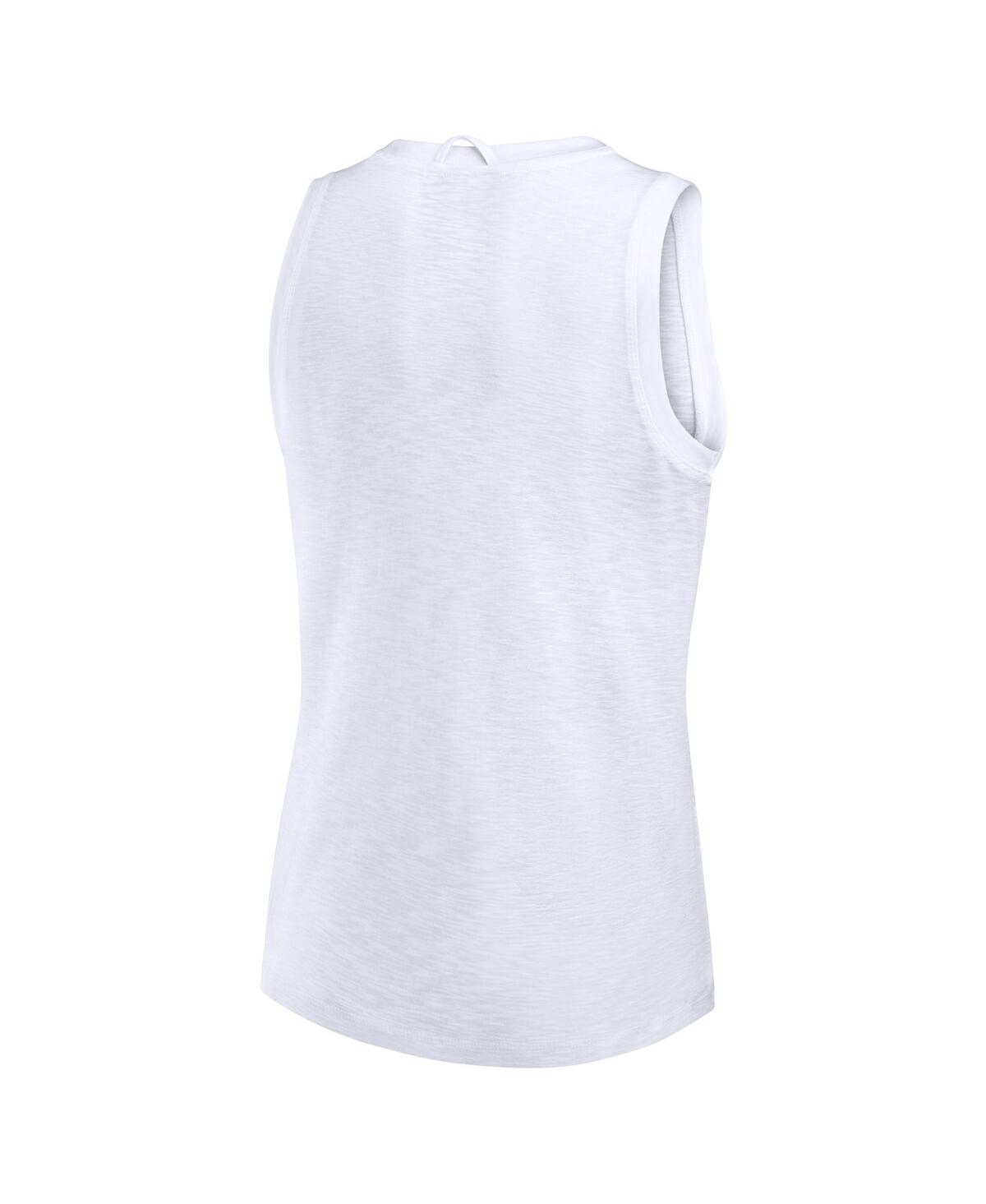 Fanatics Women's White Notre Dame Fighting Irish Activate Slub Tank Top In White