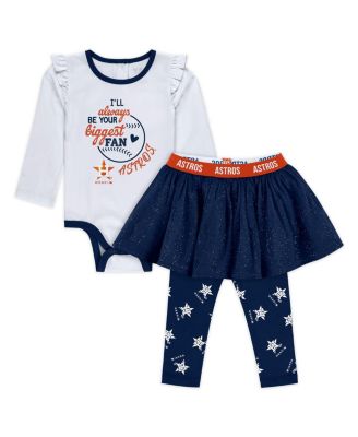 WEAR by Erin Andrews - Girls Baby Boys and Girls  Houston Astros Three-Piece Tutu Set