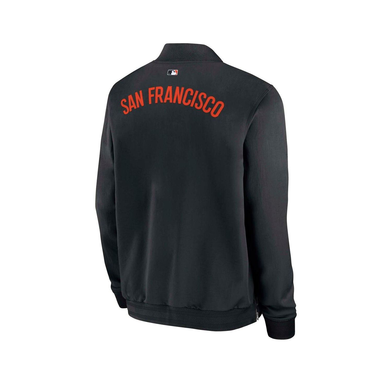 Men's Black San Francisco Giants Authentic Collection Dugout Full-Zip Bomber Jacket
