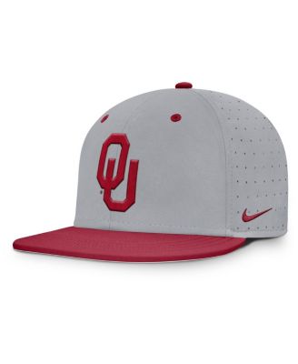 Nike - Men's  Gray Oklahoma Sooners On-Field Dugout True Performance Fitted Hat