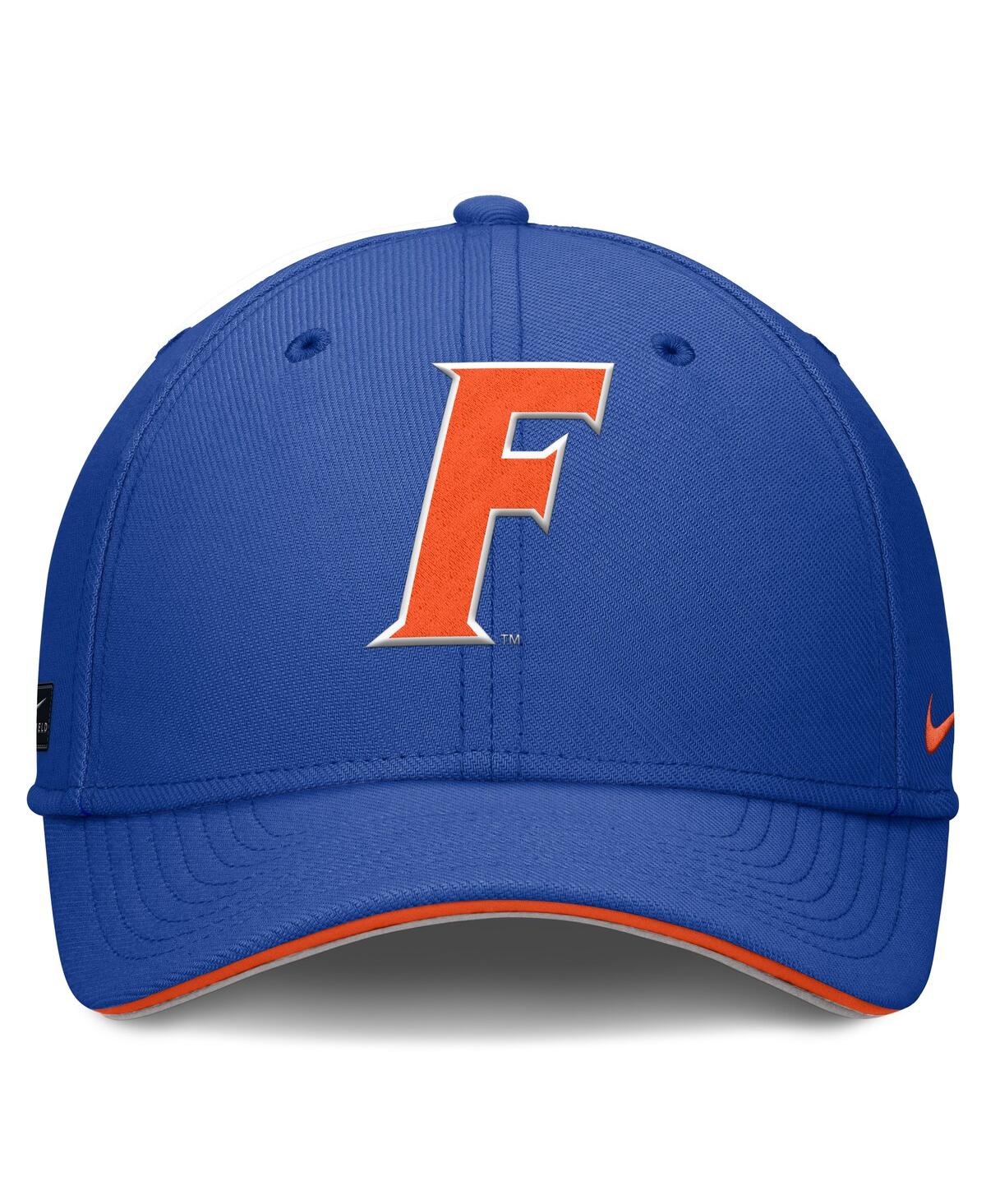 Nike Men's Royal Florida Gators 2025 Dugout Coaches Rise Swoosh Performance Flex Hat