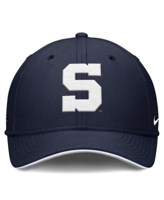 Men's Navy Penn State Nittany Lions 2025 Dugout Coaches Rise Swoosh Performance Flex Hat