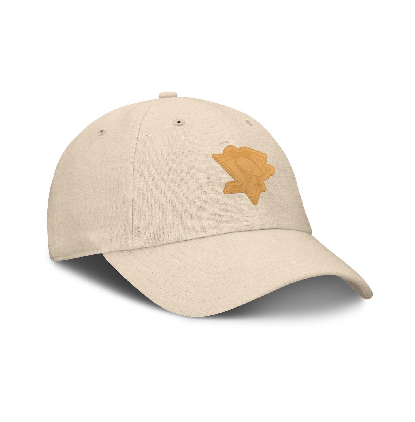 Мужская кепка Fanatics Tan Pittsburgh Penguins Front Office Canvas Adjustable Hat — фото 3