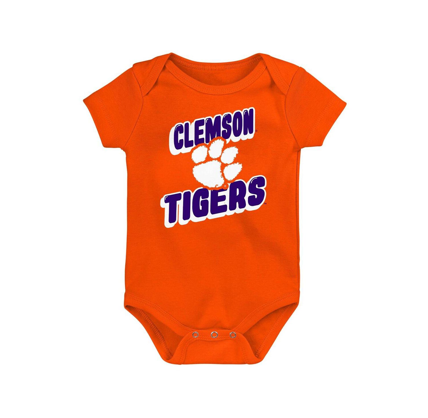 Newborn Orange Clemson Tigers Sunday Comics 3-Pack Bodysuit Set