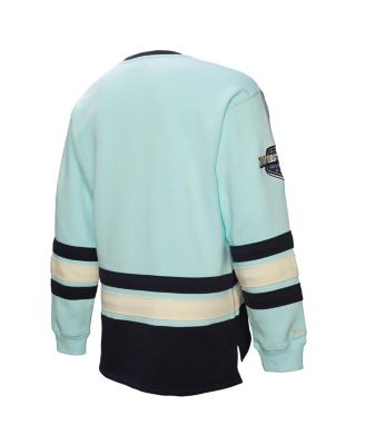 Men's Light Blue Seattle Kraken Heritage Lace-Up Pullover Sweatshirt