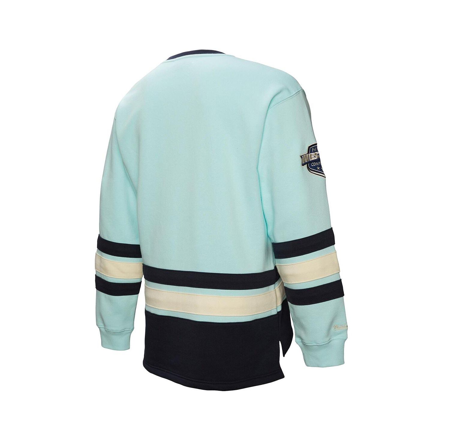 Men's Light Blue Seattle Kraken Heritage Lace-Up Pullover Sweatshirt