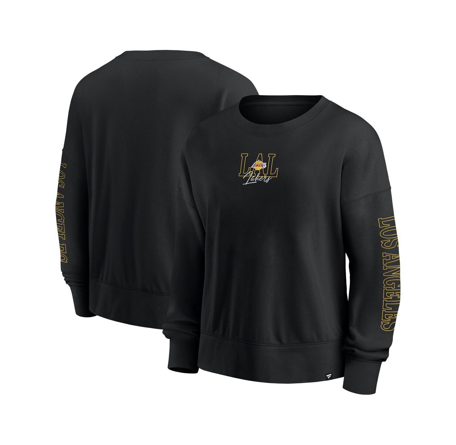 Women's Black Los Angeles Lakers Oversized Game Day Pullover Sweatshirt