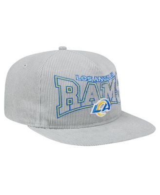 Men's Gray Los Angeles Rams Corduroy&nbsp;Golfer Adjustable Hat