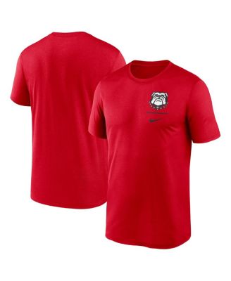 Nike - Men's Red Georgia Bulldogs Alternate Logo Lockup Legend Performance T-shirt
