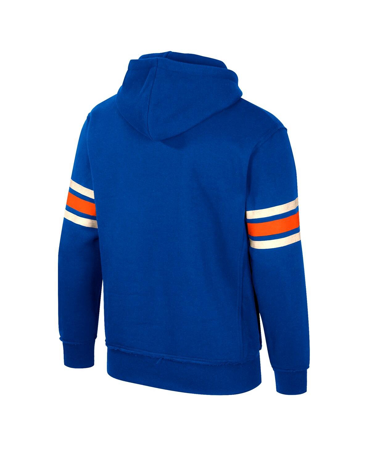 Colosseum Men's Royal Florida Gators Saluting Pullover Hoodie In Royal