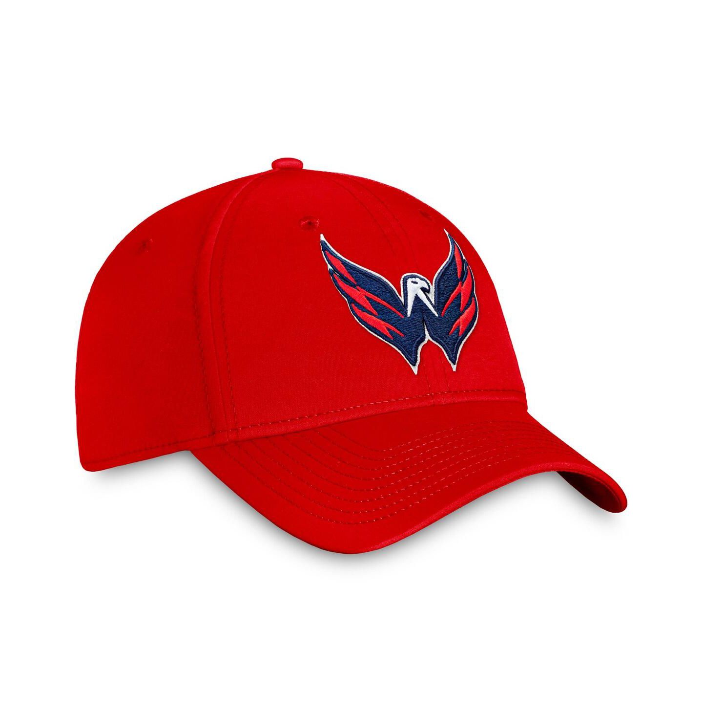Мужская кепка Fanatics Red Washington Capitals Core Primary Logo Flex Hat — фото 3