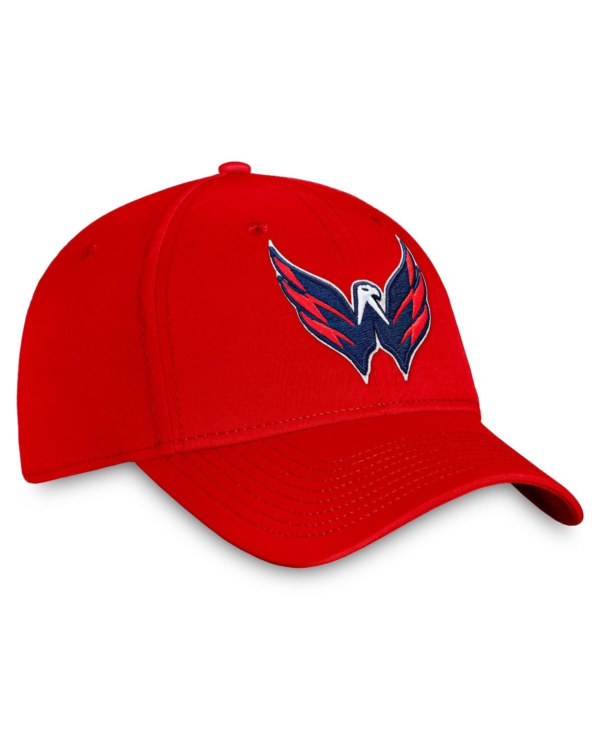 Fanatics Men's Red Washington Capitals Core Primary Logo Flex Hat In Red