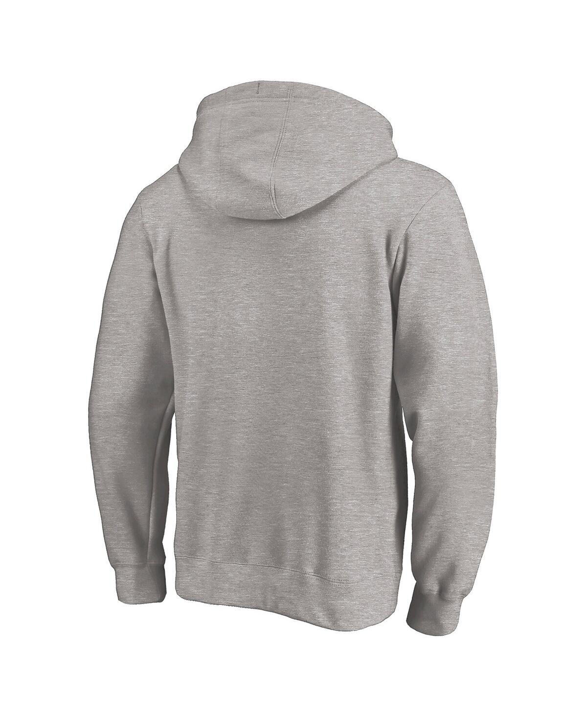 Fanatics Men's Heather Gray Minnesota Golden Gophers Primary Logo Pullover Hoodie In Heather Gray