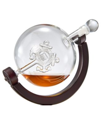 U.S. Coast Guard Globe Whiskey Decanter Set