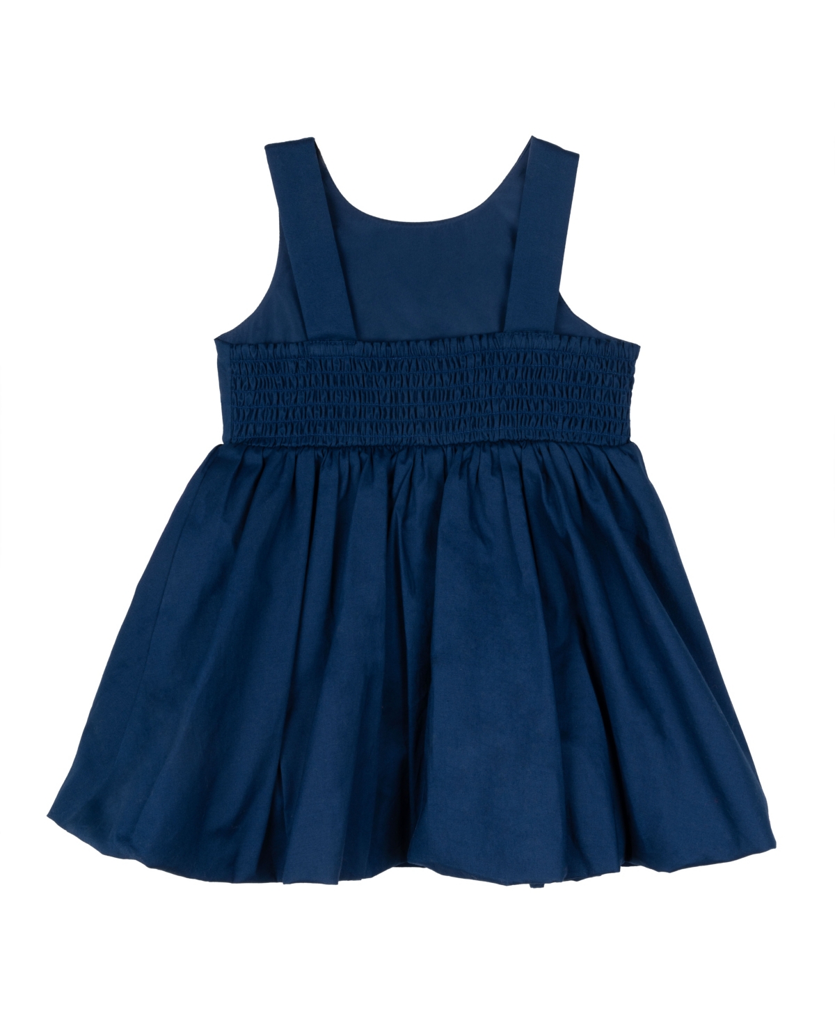 Rare Editions Baby Girls Cotton Bubble Skirt Dress In Navy