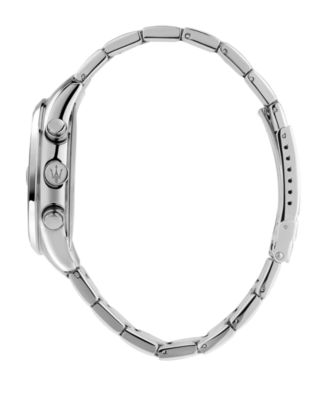 Men's Multifunction Stainless Steel Metal Band Watch, 43mm