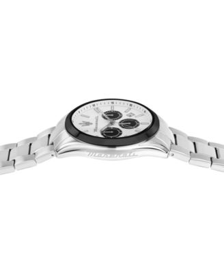 Men's Multifunction Stainless Steel Metal Band Watch, 43mm
