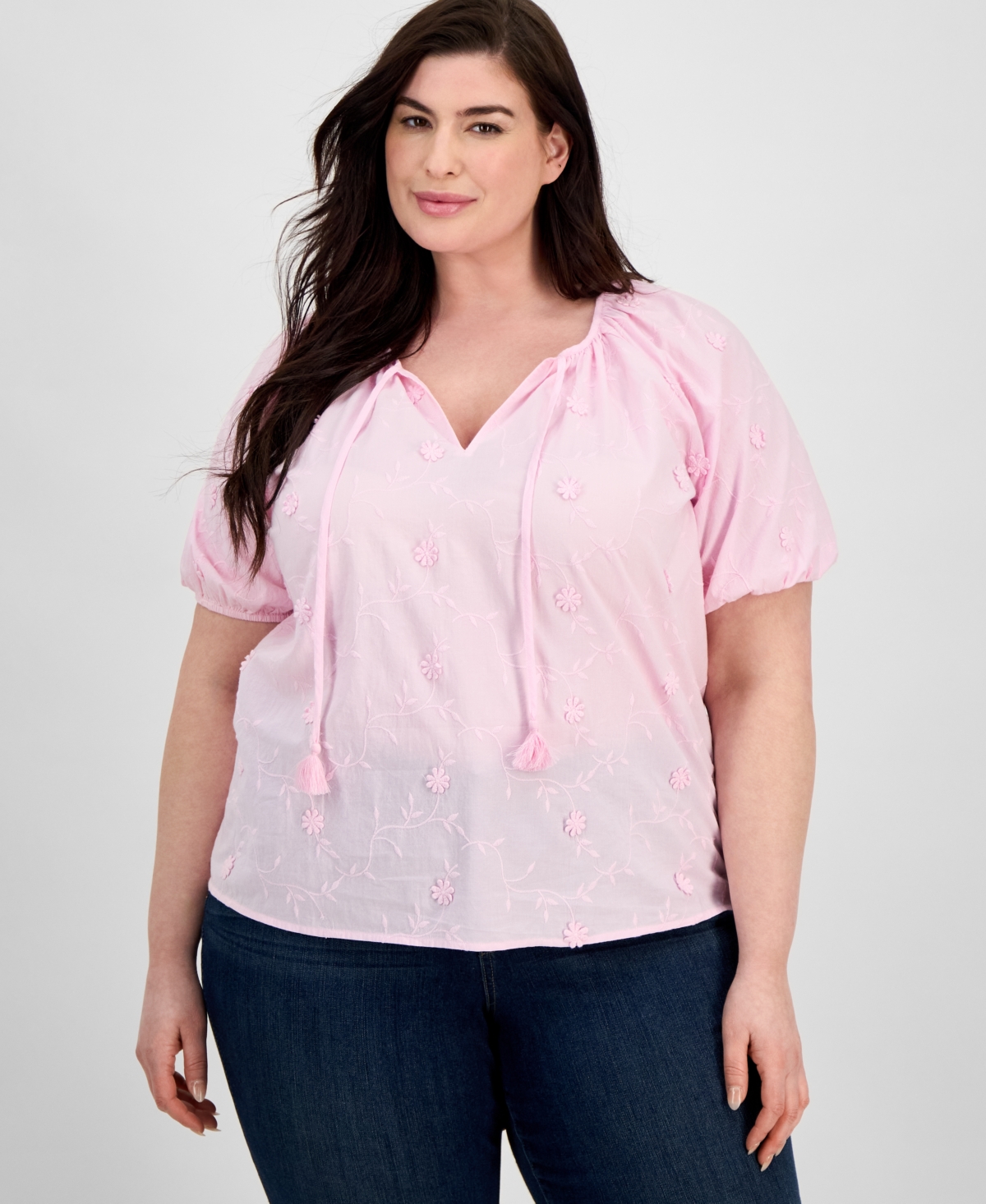 Style & Co Plus Size Applique Top, Exclusively At Macy's