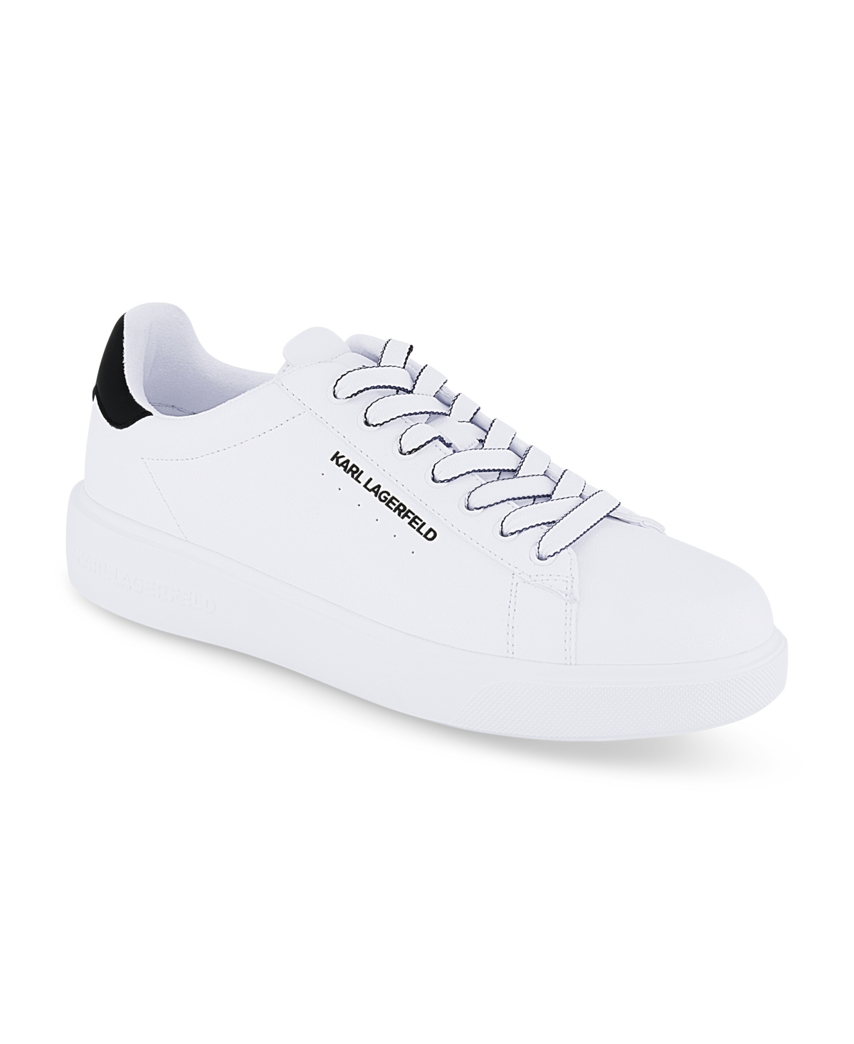 Men's Logo Plain Toe Sneakers - White