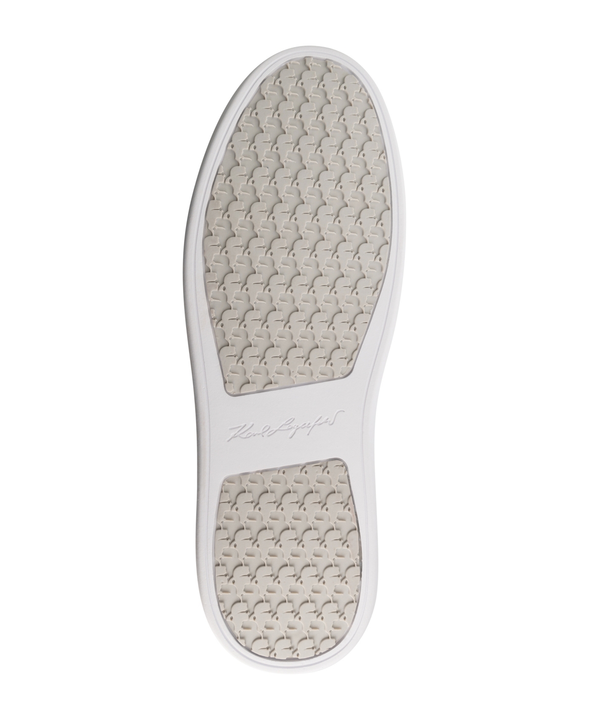 Karl Lagerfeld Suede Side-k Sneaker In Light Gray