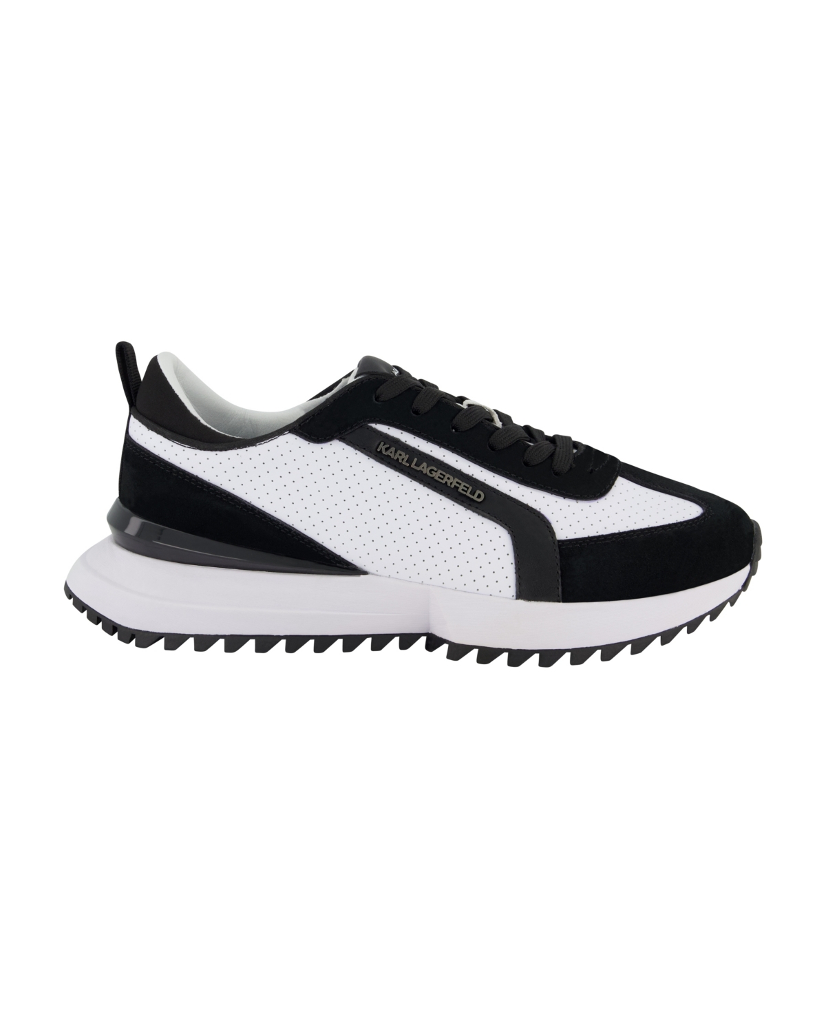 Karl Lagerfeld Paris Perforated Sneaker In Black