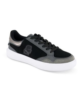 Men's Side Patch Court Lace Up Sneakers