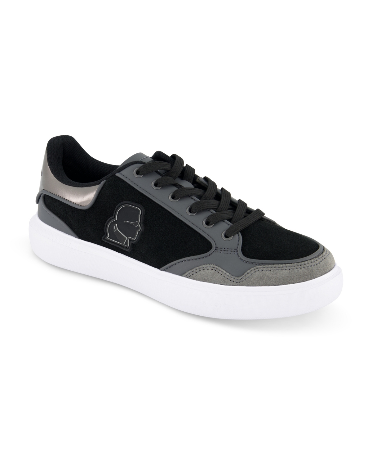 Men's Side Patch Court Lace Up Sneakers - Mint