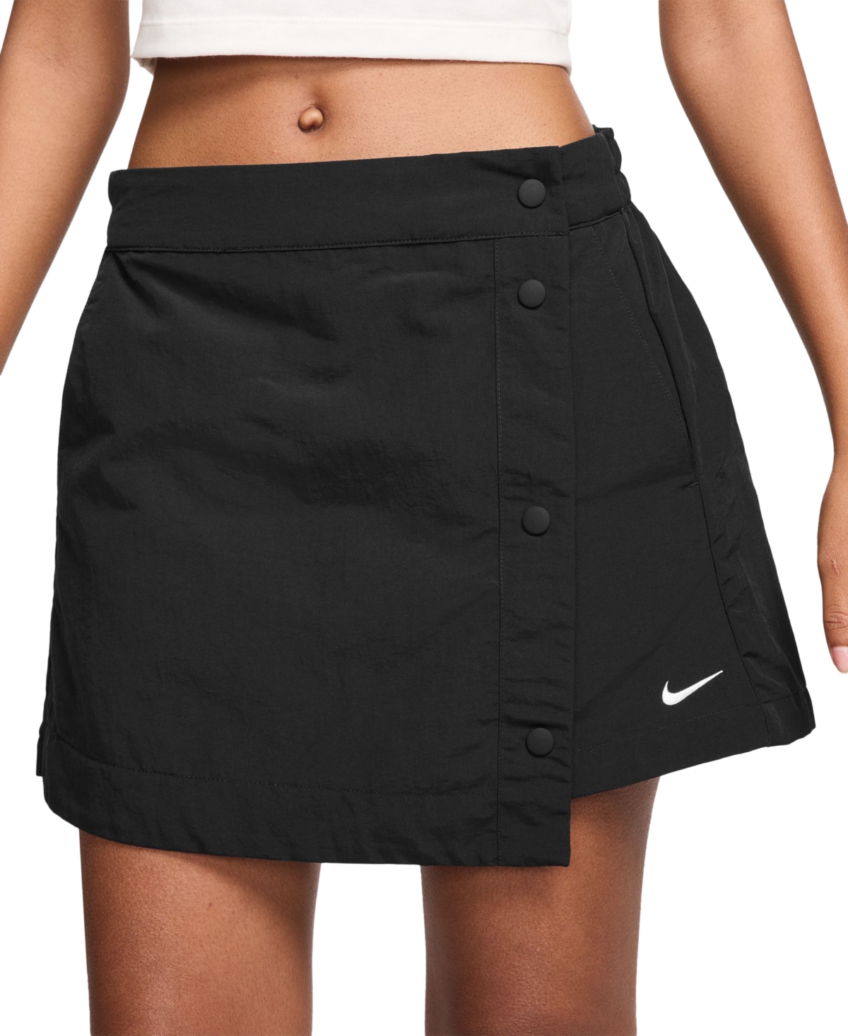 Sportswear Women's Essential Mid-Rise Woven Skort - Black/white