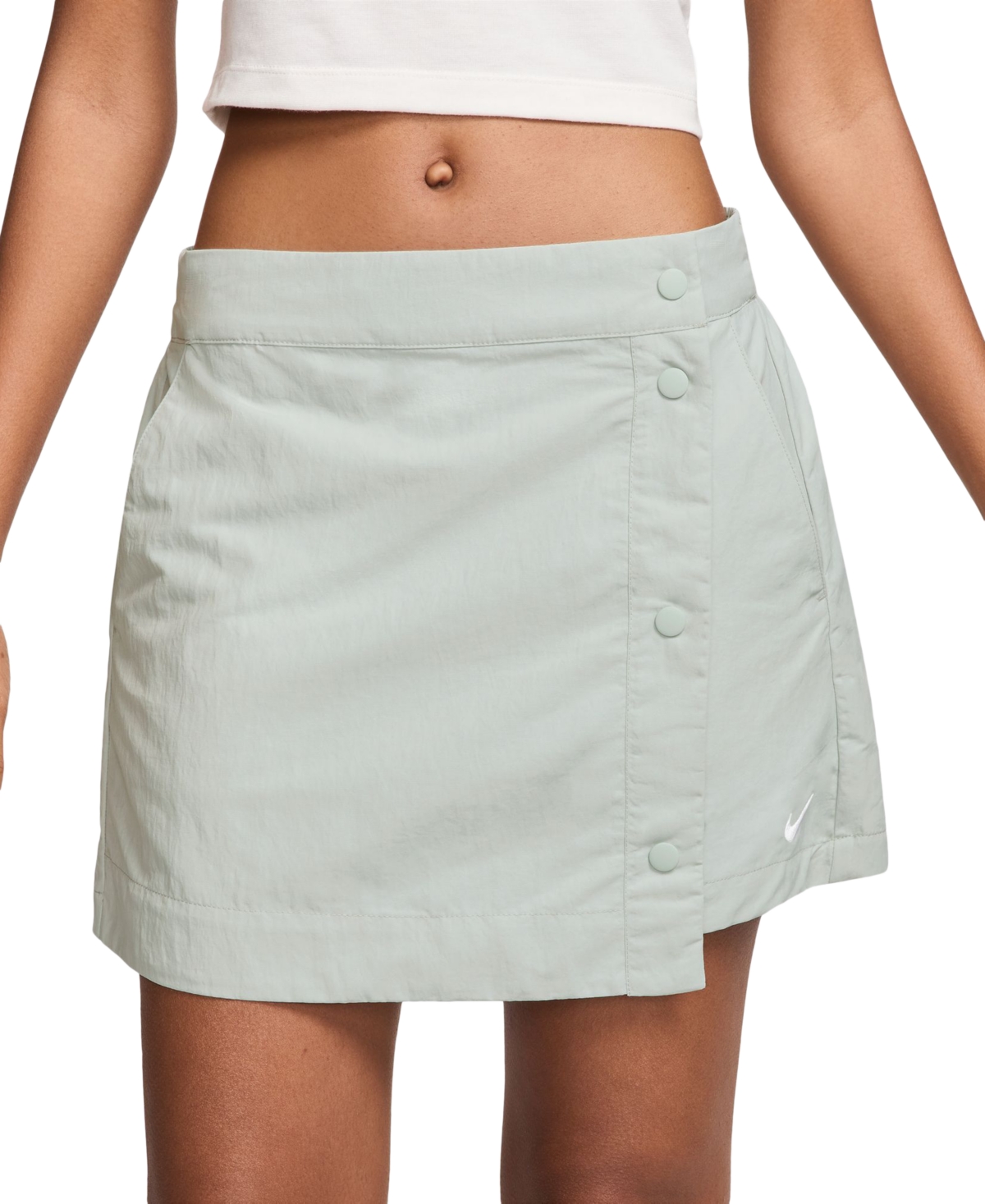 Sportswear Women's Essential Mid-Rise Woven Skort - Light Silver/white