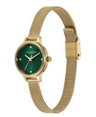 Women's Mini Classic Gold Tone Stainless Steel Mesh Bracelet Watch, 23mm