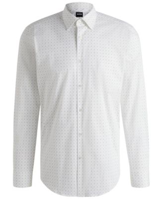 Men's Stretch-Cotton Regular-fit Dress Shirt
