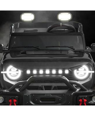 Kids 24V 2-Seater Electric Ride-On Car Truck w/ Parent Control, Bluetooth, LED Lights