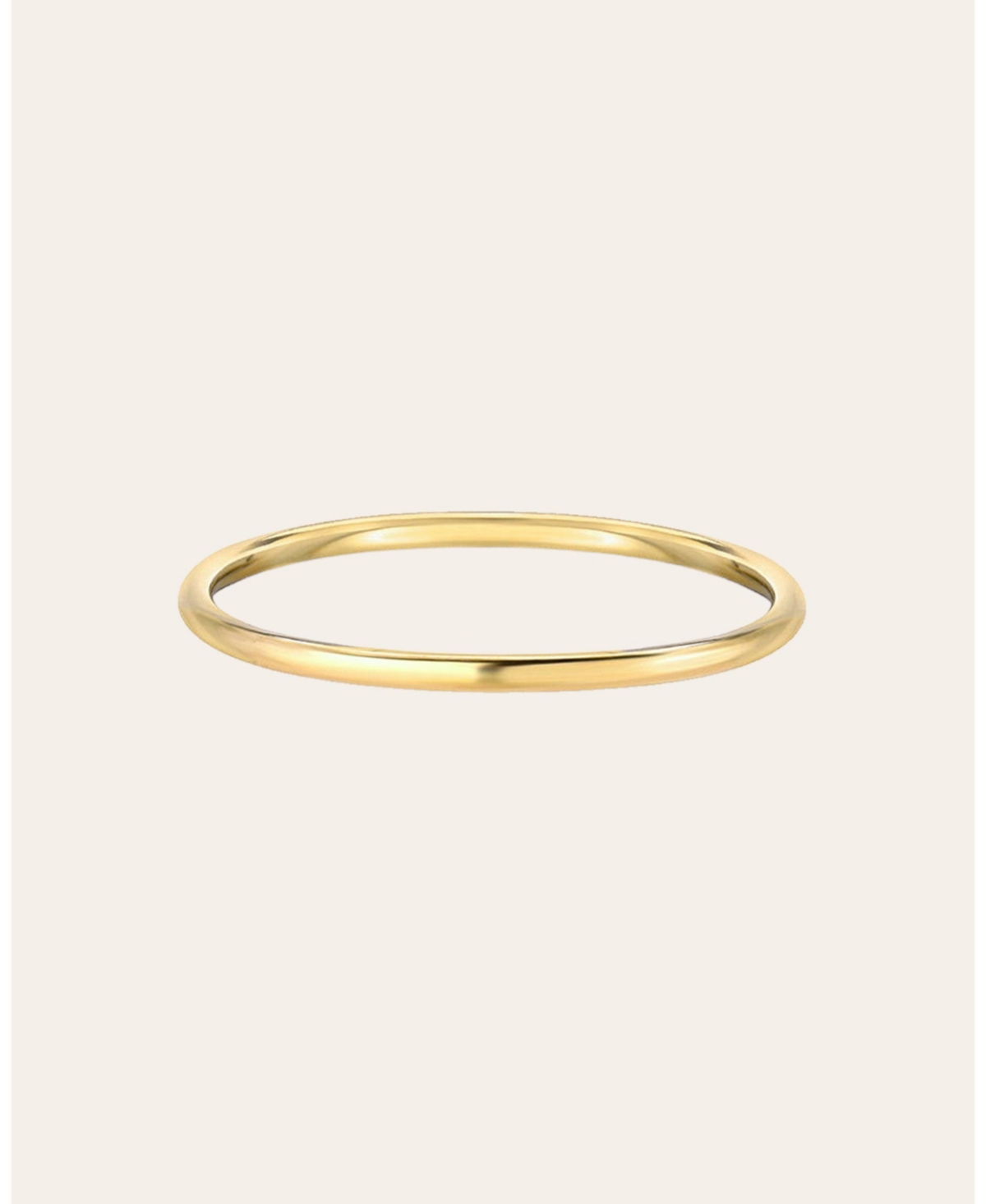 14k Gold Thin Band Ring - Yellow gold