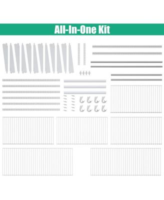 Adjustable Wall Mounted Closet Rack System with Shelf