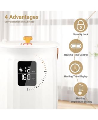 Towel Warmers, Luxury Bucket Towel Warmers for Bathroom with LED Display & Auto Shut Off & Adjustable Timer, Fits Up to Two 40" X 70" Oversized Towels, Blankets, Bathrobes