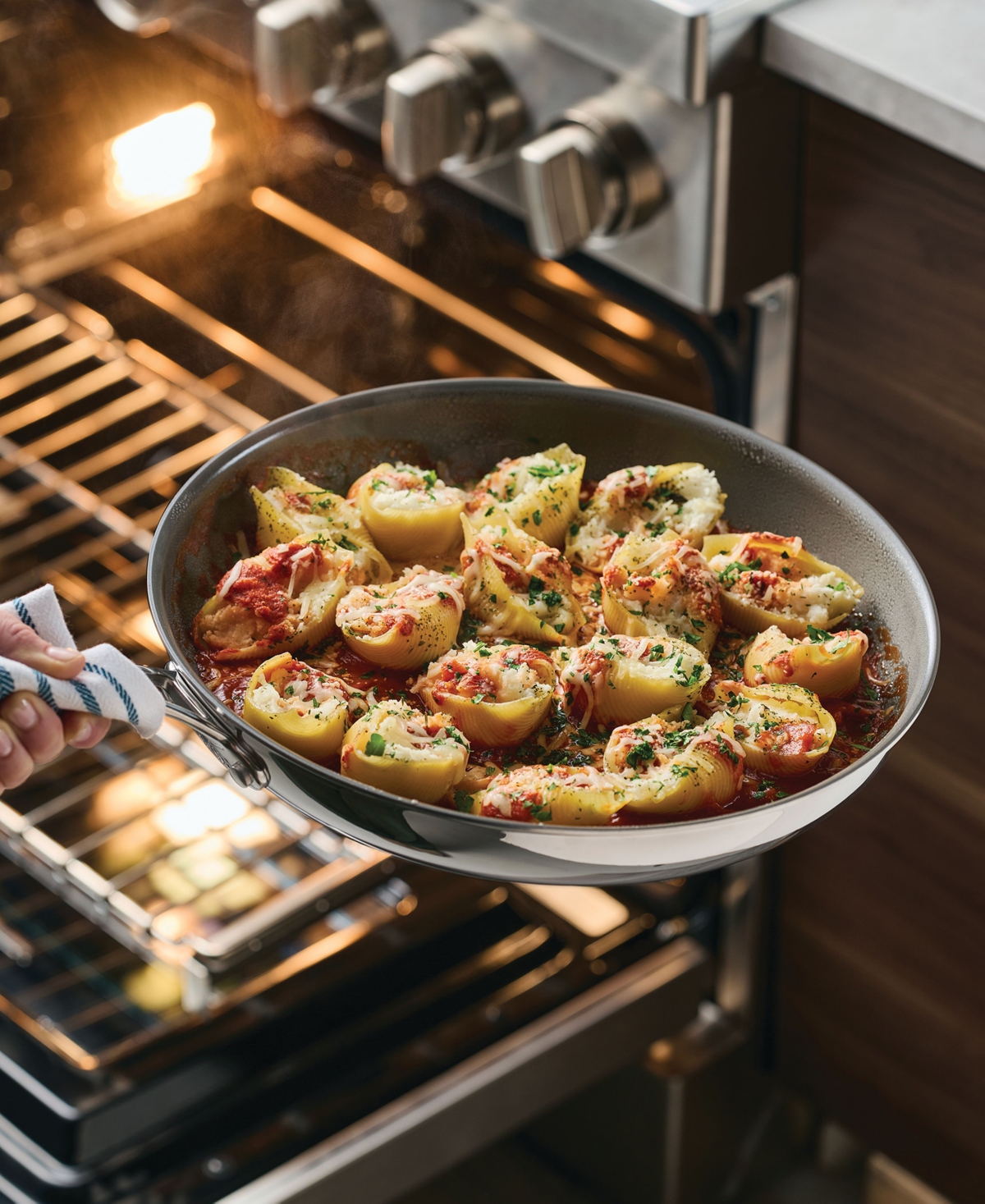 Anolon Everlast Stainless Steel Ceramic Nonstick 3 Piece Frying Pan Set In Stainless Steel
