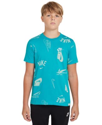 Nike - Big Kids Sportswear Printed Cotton T-Shirt