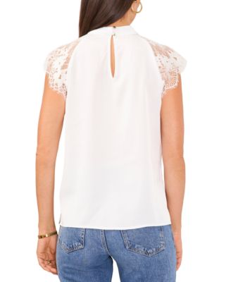 Women's Lace-Sleeve Top
