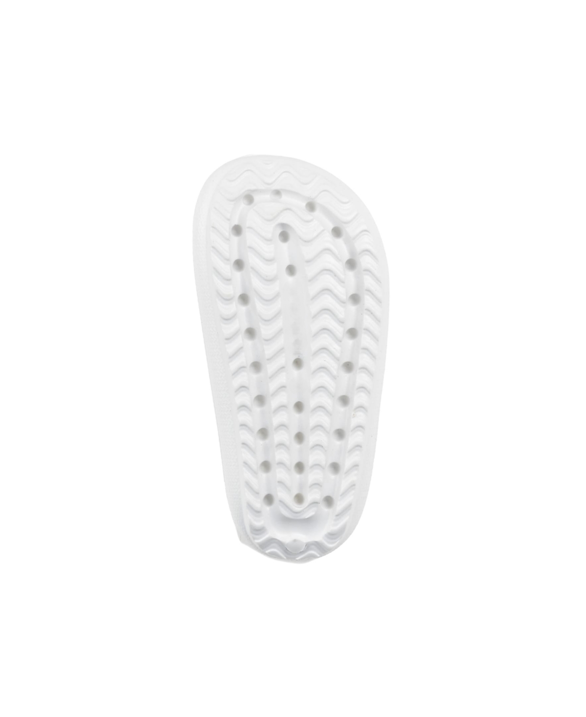 Bebe Little And Big Girls Fun And Stylish Platform With  Logo And Charms Slides In White
