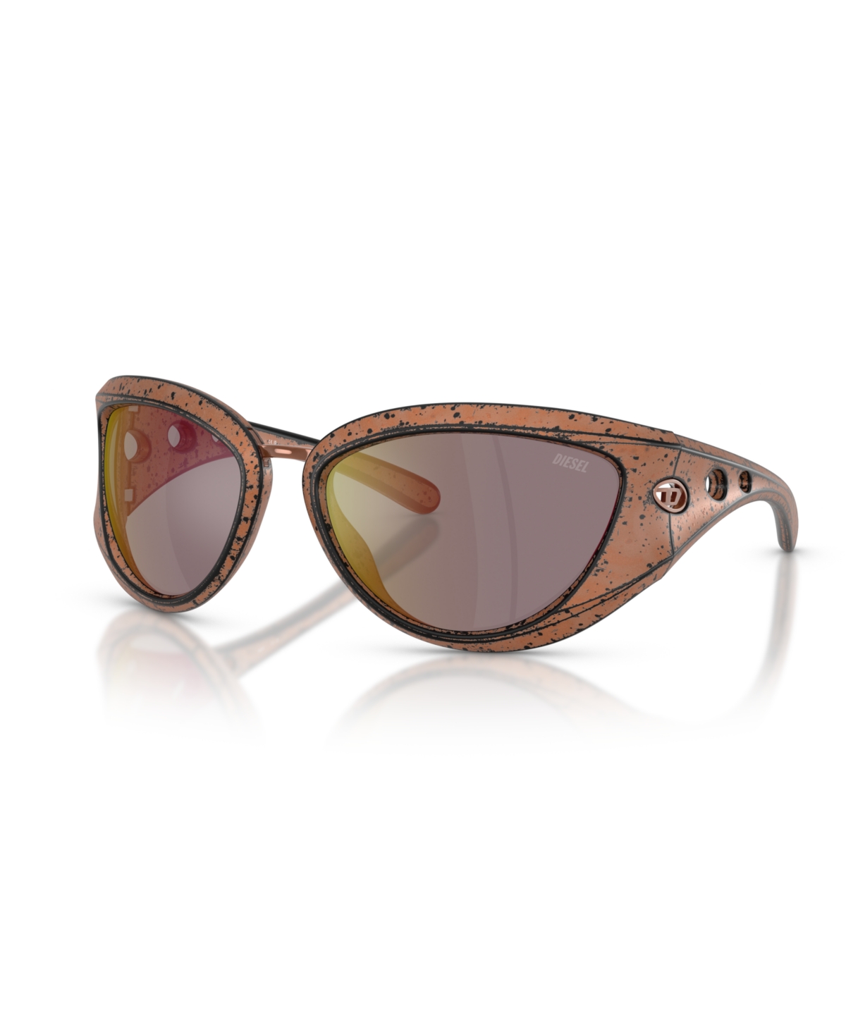 Diesel Unisex Sunglass Dl3004u In Bronze Brushed Black