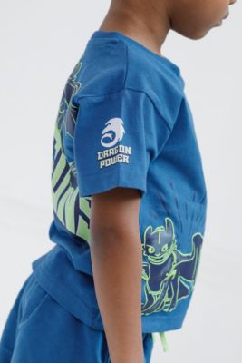 Toddler Boys DreamWorks Toothless T-Shirt and French Terry Shorts Outfit Set