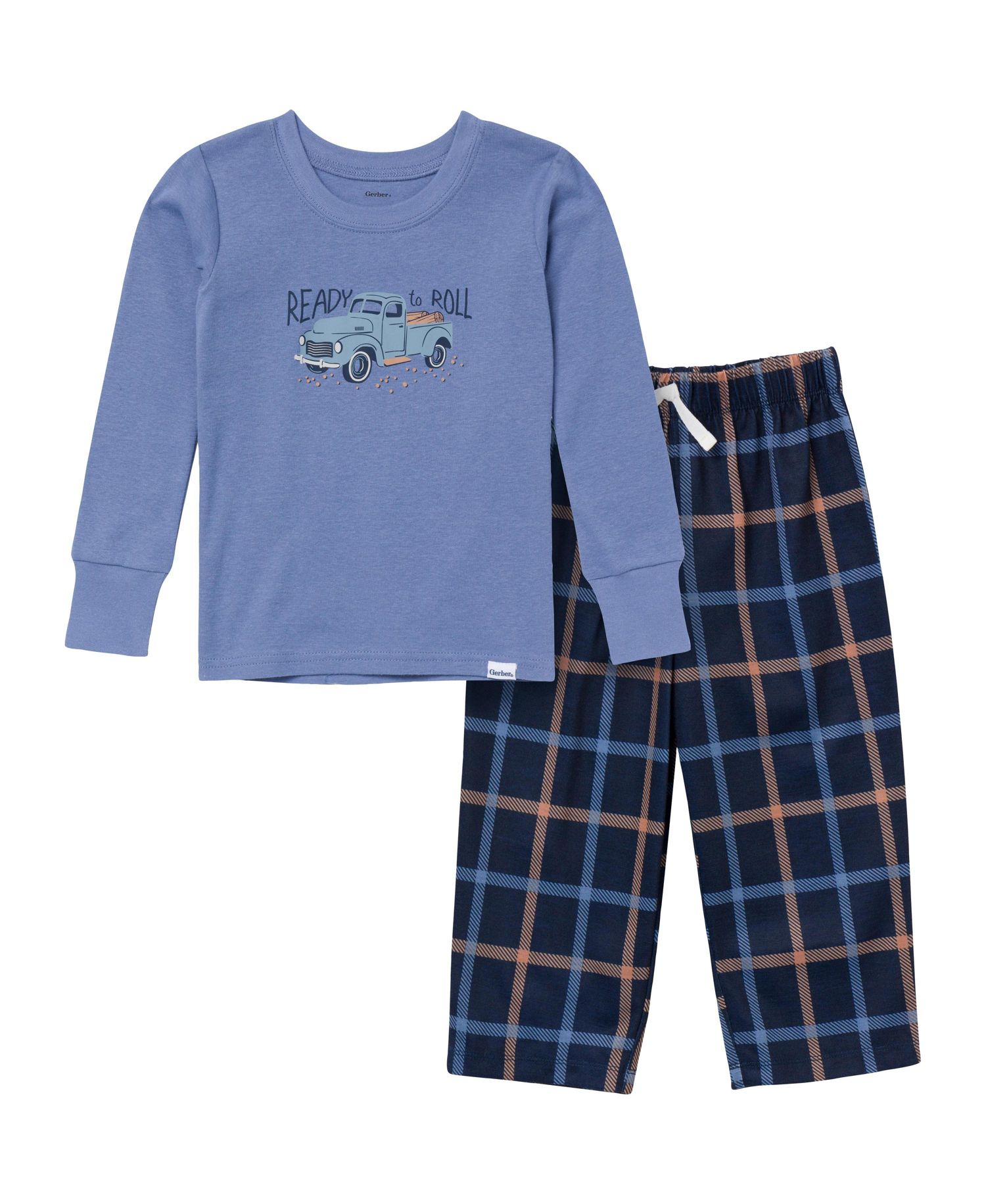 Baby Boys 2-Piece Pajama Long Sleeve Top and Pant Set