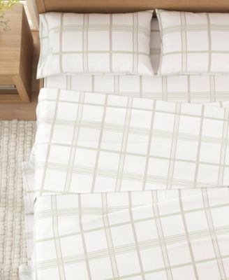 Ultra-Soft Turkish Cotton Plaid Flannel Sheet Set