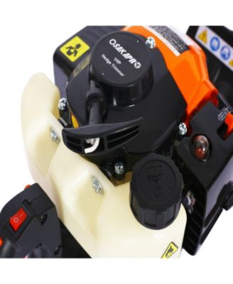  double sided blade 24", recoil gasoline trim blade 26cc 2 cycle gas powered hedge trimmer