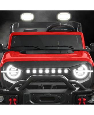 Kids 24V 2-Seater Electric Ride-On Car Truck w/ Parent Control, Bluetooth, LED Lights