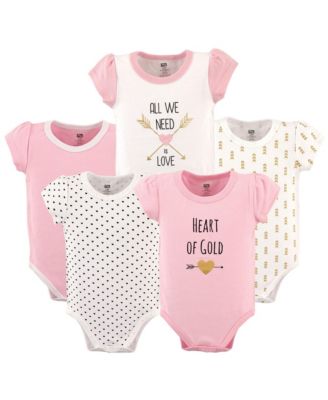 Baby Girls Hudson Essential 5-Piece Cotton Bodysuit Set