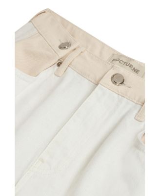 Women's Mini Denim Shorts with Metal Button Accessories