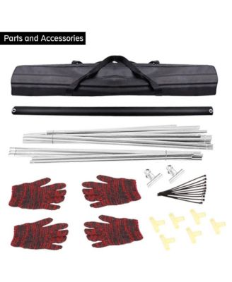 Outdoor Projector Screen – 72" Portable Viewing Display with Frame Stand, HD 16:9 Display